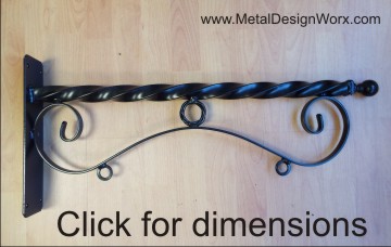 Metal Scroll Bracket